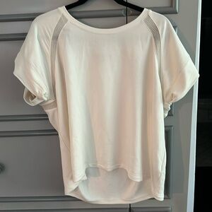 Ralph Lauren white top with breathable air wholes